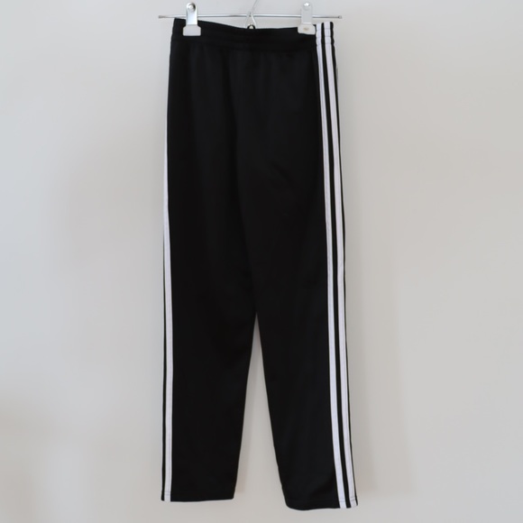 Adidas boys size 10/12 black and white sweatpants - Picture 2 of 2